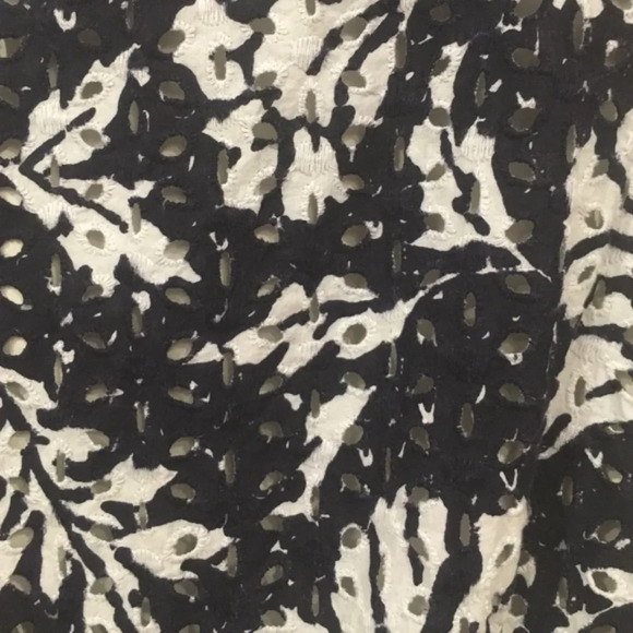 New York Company Floral Eyelet Fit Flare Dress Size 12 EUC - Picture 2 of 3